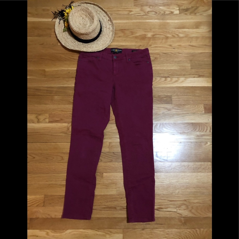 Lucky Maroon Jeans
